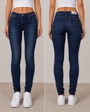 Y2K AG Adriano Goldschmied Women's Super Skinny Ankle Jeans Size 28 Dark Wash